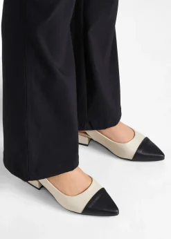 Escarpins slingback à talon plat