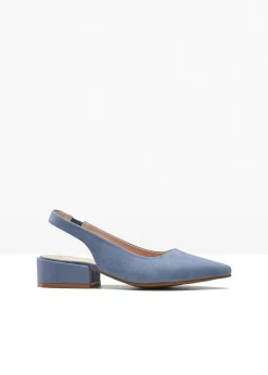 Escarpins slingback à talon plat
