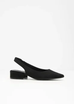Escarpins slingback à talon plat
