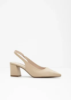 Escarpins slingback à talon carré