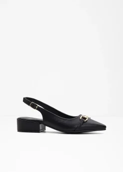 Escarpins slingback à talon plat