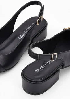 Escarpins slingback à talon plat