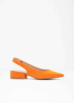 Escarpins slingback à talon plat