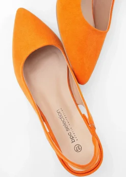 Escarpins slingback à talon plat