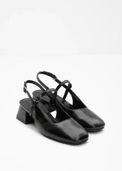 Escarpins slingback avec bride devant