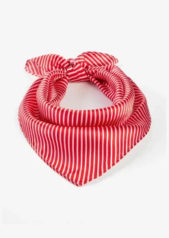 Foulard rayé en velours éponge