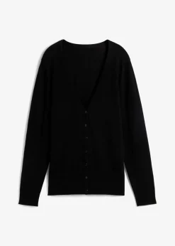 Gilet boutonné en maille fine