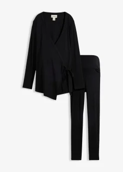Gilet cache-cœur de grossesse et legging confortable (ens. 2 pces)