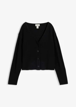 Gilet court en maille 100% coton
