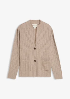 Gilet en fine maille côtelée