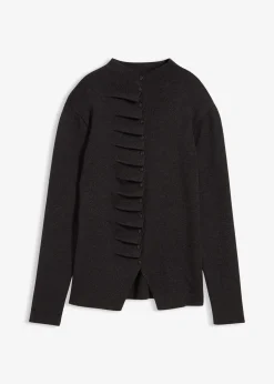 Gilet en fine maille de viscose mélangée