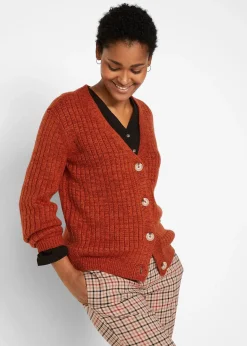 Gilet en grosse maille avec coton recyclé