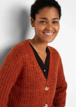 Gilet en grosse maille avec coton recyclé