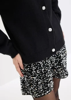 Gilet en maille à boutons décoratifs