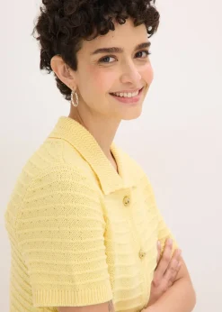 Gilet en maille à boutons décoratifs