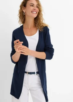 Gilet en maille 100% coton flammé