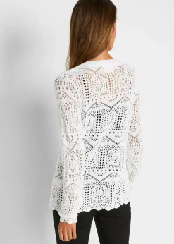 Gilet en maille ajourée