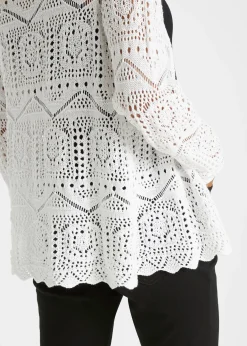 Gilet en maille ajourée