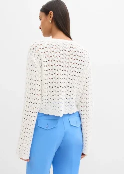 Gilet en maille ajourée