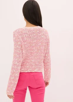 Gilet en maille bouclette