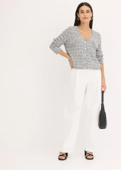 Gilet en maille bouclette