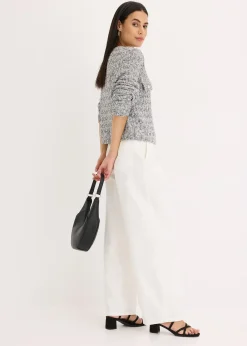 Gilet en maille bouclette