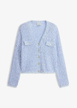 Gilet en maille bouclette