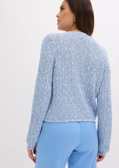 Gilet en maille bouclette