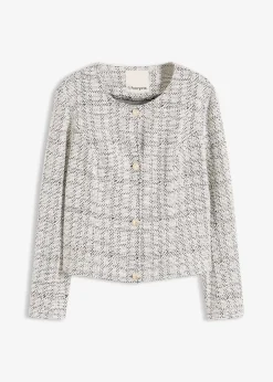 Gilet en maille bouclette