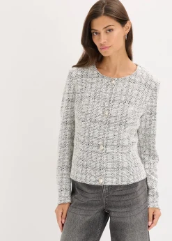 Gilet en maille bouclette