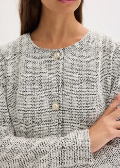 Gilet en maille bouclette