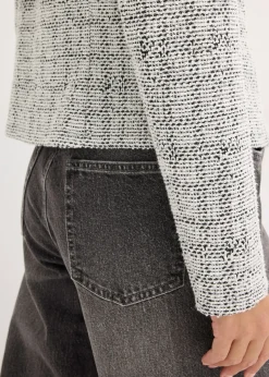 Gilet en maille bouclette