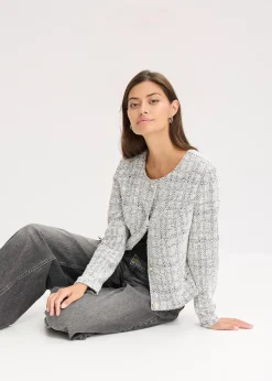 Gilet en maille bouclette