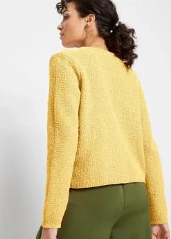 Gilet en maille bouclette