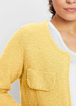 Gilet en maille bouclette