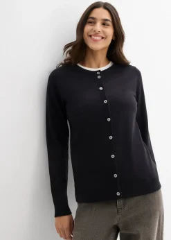 Gilet en maille, col rond