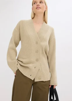 Gilet en maille côtelée