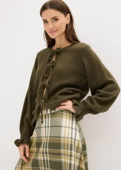 Gilet en maille oversize, laine mélangée