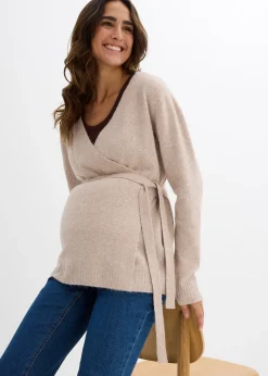Gilet en maille pour la grossesse et après