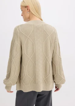 Gilet en maille torsadée