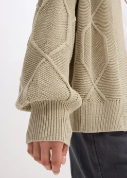 Gilet en maille torsadée