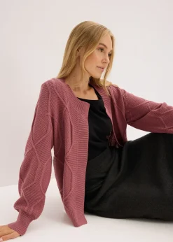 Gilet en maille torsadée