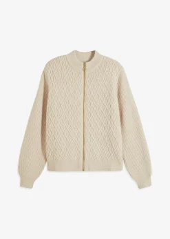 Gilet en maille torsadée