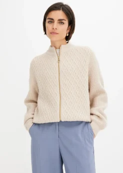 Gilet en maille torsadée