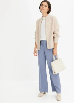 Gilet en maille torsadée