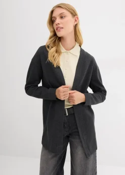 Gilet long en sweat doux