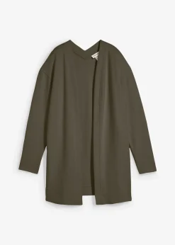 Gilet long en sweat doux