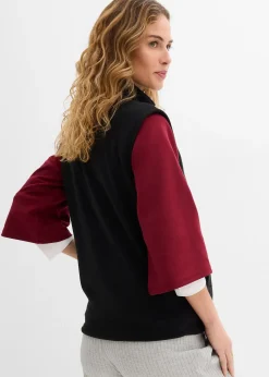 Gilet sans manches de grossesse et portage en polaire