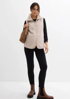 Gilet sans manches de grossesse et de portage en sherpa douillette