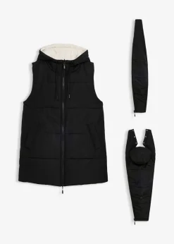 Gilet sans manches 4en1 doublé pour la grossesse, réversible, avec empiècement de portage